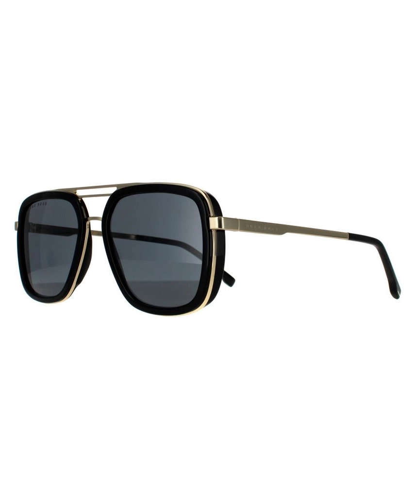 Hugo Boss Aviator Mens Black Gold Grey 90041091 Metal - One Size